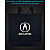 Эко сумка со светоотражающим принтом Акура Логотип - черная