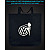 Eco bag with reflective print Volkswagen Logo Girl - black