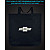 Эко сумка со светоотражающим принтом Шевроле Логотип 2 - черная