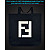 Eco bag with reflective print Fendi Sign - black
