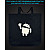 Eco bag with reflective print Android - black