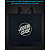 Eco bag with reflective print Santa Cruz - black