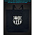 Eco bag with reflective print Barcelona - black