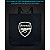 Єко сумка з світловідбиваючим принтом Арсенал - чорна