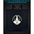 Эко сумка со светоотражающим принтом Йога Логотип - черная