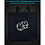 Eco bag with reflective print Dice - black