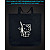 Eco bag with reflective print Hello Kitty - black