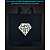 Eco bag with reflective print Super Mama - black