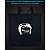 Eco bag with reflective print Troll Girl - black
