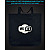 Eco bag with reflective print Wifi - black