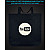 Єко сумка з світловідбиваючим принтом Ютюб Логотип - чорна