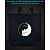Eco bag with reflective print Cute Cats - black