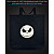 Eco bag with reflective print The Nightmare Before Christmas - black