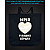 Eco bag with reflective print The dream plane is in our hearts - black
