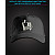 Cap with reflective print Like And Share - black