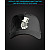 Cap with reflective print Zebra Hat - black