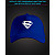 Cap with reflective print The Superman Logo - blue