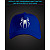 Cap with reflective print Spiderman Logo - blue