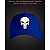 Cap with reflective print The Punisher - blue