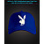 Cap with reflective print Playboy - blue