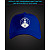 Кепка зі світловідбиваючим принтом Йога Логотип - синя