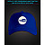 Бейсболка со светоотражающим принтом Ютюб Логотип - синяя