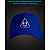 Cap with reflective print Pooo - blue