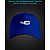 Cap with reflective print Youtube - blue