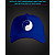 Cap with reflective print Cute Cats - blue
