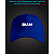 Cap with reflective print SKAM - blue