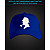 Cap with reflective print Sherlock Holmes - blue