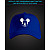 Cap with reflective print Mickey Mouse - blue
