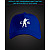 Бейсболка со светоотражающим принтом CS GO Герой - синяя