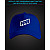 Cap with reflective print NAVI - blue