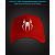 Cap with reflective print Spiderman Logo - red
