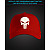 Cap with reflective print The Punisher - red