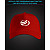Бейсболка со светоотражающим принтом ЗАЗ Логотип - красная