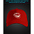 Cap with reflective print Trollface - red