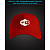 Cap with reflective print Wifi - red