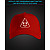 Cap with reflective print Pooo - red