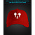 Cap with reflective print Mickey Mouse - red