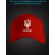 Cap with reflective print Good evening, we are from Ukraine Coat of arms - red