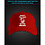 Cap with reflective print Thank you God that I am not a Muscovite - red