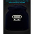 Шапка со светоотражающим принтом Логотип Ауди 2 - черная