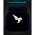Cap with reflective print Pegas Wings - black