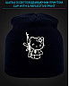 Cap with reflective print Hello Kitty - black