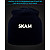 Cap with reflective print SKAM - black