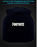 Cap with reflective print Fortnite Sign - black