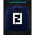Cap with reflective print Fendi Sign - blue