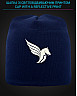 Cap with reflective print Pegas Wings - blue